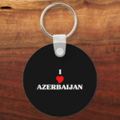 I Liebe Aserbaidschan Schlüsselanhänger (Vorderseite)