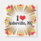 I Liebe Asheville, NC Magnet (Vorne)