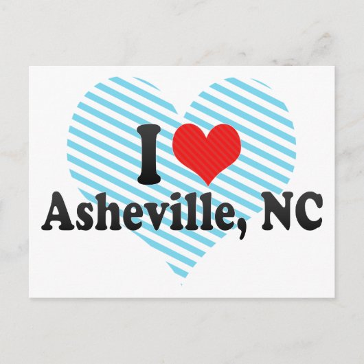 I Liebe Asheville, NC Postkarte (Vorderseite)