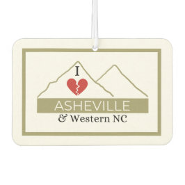 I Liebe Asheville & Western NC Air Freshener Autolufterfrischer