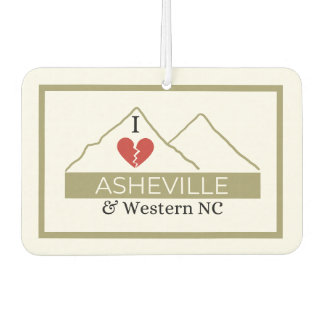 I Liebe Asheville & Western NC Air Freshener Autolufterfrischer