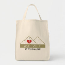 I Liebe Asheville & Western NC Tote Bag