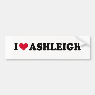 I LIEBE ASHLEIGH AUTOAUFKLEBER