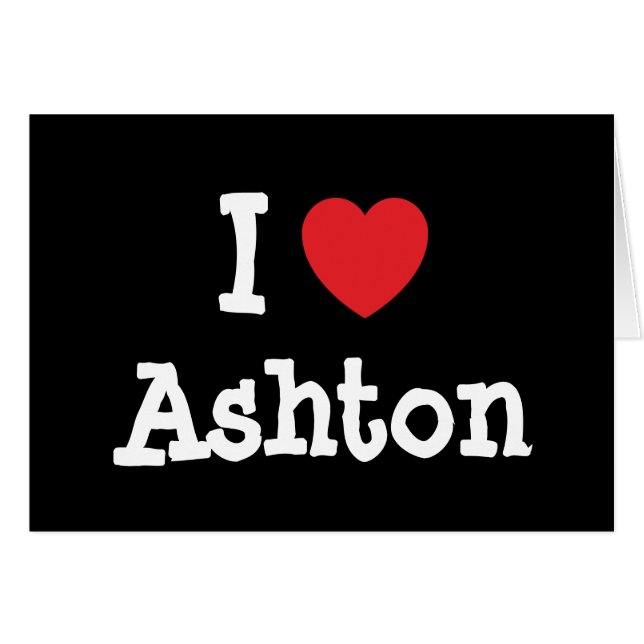 I Liebe Ashton T - Shirt (Vorderseite (Horizontal))