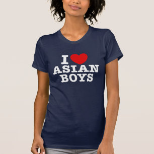 I Liebe Asiatische Jungen T-Shirt
