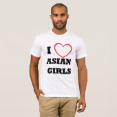 I Liebe-asiatisches Mädchen-T-Shirt T-Shirt (Vorne ganz)