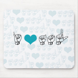 I Liebe ASL Mousepad