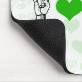 I Liebe ASL Mousepad (Ecke)