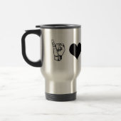 I Liebe ASL-Reise-Tasse Reisebecher (Links)