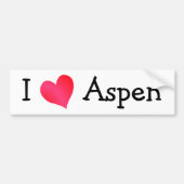 I Liebe Aspen Autoaufkleber (Vorne)