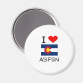 I Liebe ASPEN Colorado Magnet (Vorderseite/Rückseite)