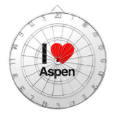 i Liebe aspen Dartscheibe (vorne)
