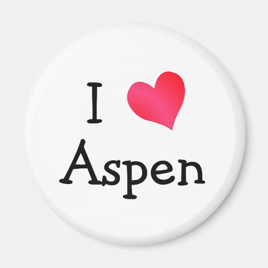 I Liebe Aspen Magnet (Vorne)