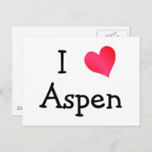 I Liebe Aspen Postkarte (Vorne/Hinten)