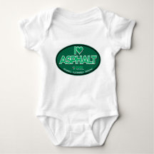 I Liebe Asphalt 1 Stück Baby Bodysuit - White