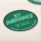 I Liebe Asphalt Bar Paper Untersetzer (Angewinkelt)