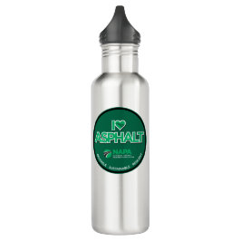 I Liebe Asphalt Edelstahlflasche