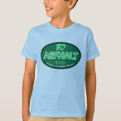 I Liebe Asphalt Kinder T - Shirt - Blau (Vorderseite)