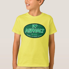 I Liebe Asphalt Kinder T - Shirt - Gelb