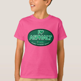 I Liebe Asphalt Kinder T - Shirt - Rosa