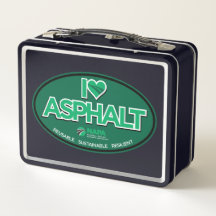 I Liebe Asphalt Klassische Metalldose
