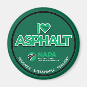 I Liebe Asphalt Magnet (Vorne)