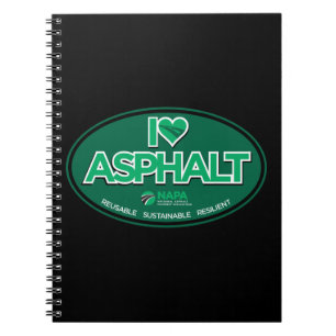 I Liebe Asphalt Notebook Notizblock