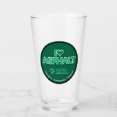 I Liebe Asphalt Pint Glas (Vorderseite)