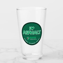 I Liebe Asphalt Pint Glas