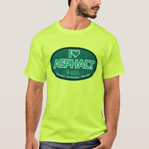 I Liebe Asphalt T - Shirt der Männer - Sicherheits