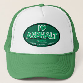 I Liebe Asphalt Trucker Hat - Grün Truckerkappe