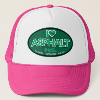 I Liebe Asphalt Trucker Hat - Rosa Truckerkappe
