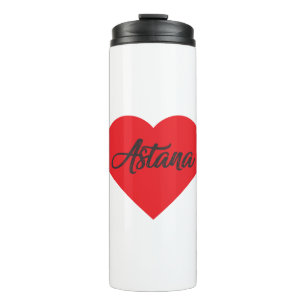 I Liebe Astana - Kasachstan Thermosbecher