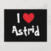 I Liebe Astrid Postkarte (Vorderseite)