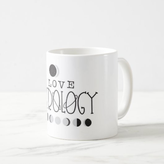 I Liebe Astrologie Sun & Moon Phasen Kaffeetasse (VorderseiteRechts)