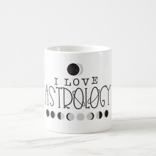 I Liebe Astrologie Sun & Moon Phasen Kaffeetasse (Mittel)