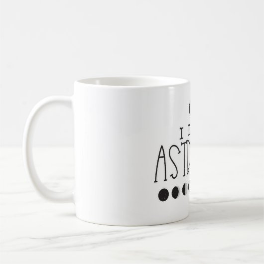 I Liebe Astrologie Sun & Moon Phasen Kaffeetasse (Links)