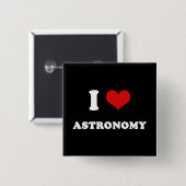 I Liebe-Astronomie des Herz-I Button (Vorne & Hinten)