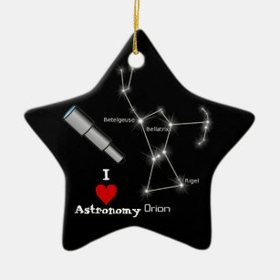 I Liebe-Astronomie Keramikornament