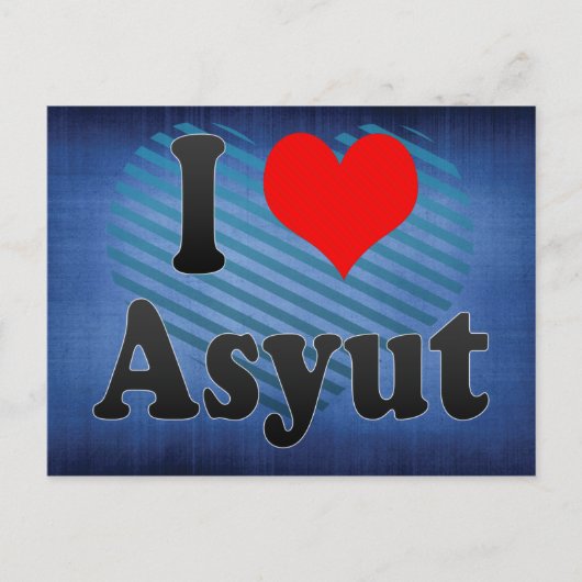 I Liebe Asyut, Ägypten Postkarte (Vorderseite)