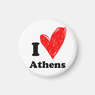 I Liebe Athen Magnet