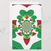 I Liebe Äthiopia Kaleidoscope - Heartfelt Rasta Ar Briefpapier (Vorne/Hinten)