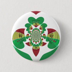 I Liebe Äthiopia Kaleidoscope - Heartfelt Rasta Ar Button