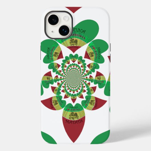 I Liebe Äthiopia Kaleidoscope - Heartfelt Rasta Ar Case-Mate iPhone Hülle (Rückseite)