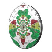 I Liebe Äthiopia Kaleidoscope - Heartfelt Rasta Ar Dartscheibe (Vorderseite rechts)