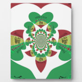 I Liebe Äthiopia Kaleidoscope - Heartfelt Rasta Ar Fotoplatte (Vorderseite)