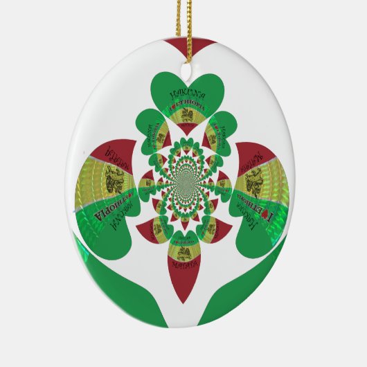 I Liebe Äthiopia Kaleidoscope - Heartfelt Rasta Ar Keramikornament (Rechts)