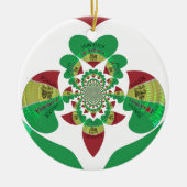 I Liebe Äthiopia Kaleidoscope - Heartfelt Rasta Ar Keramikornament (Vorne)
