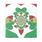 I Liebe Äthiopia Kaleidoscope - Heartfelt Rasta Ar Notizblock (Vorderseite)