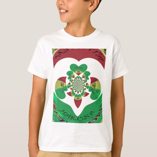 I Liebe Äthiopia Kaleidoscope - Heartfelt Rasta Ar T-Shirt (Vorderseite)